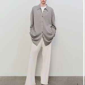 Cashmere Silk Oversized Knit Shirt - Large $290USD